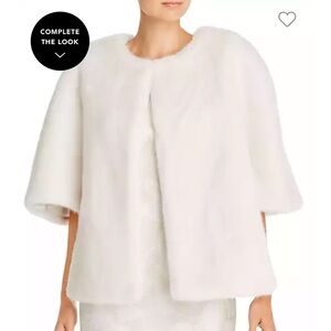 NWT Adrienne Papell Faux Fur Wrap